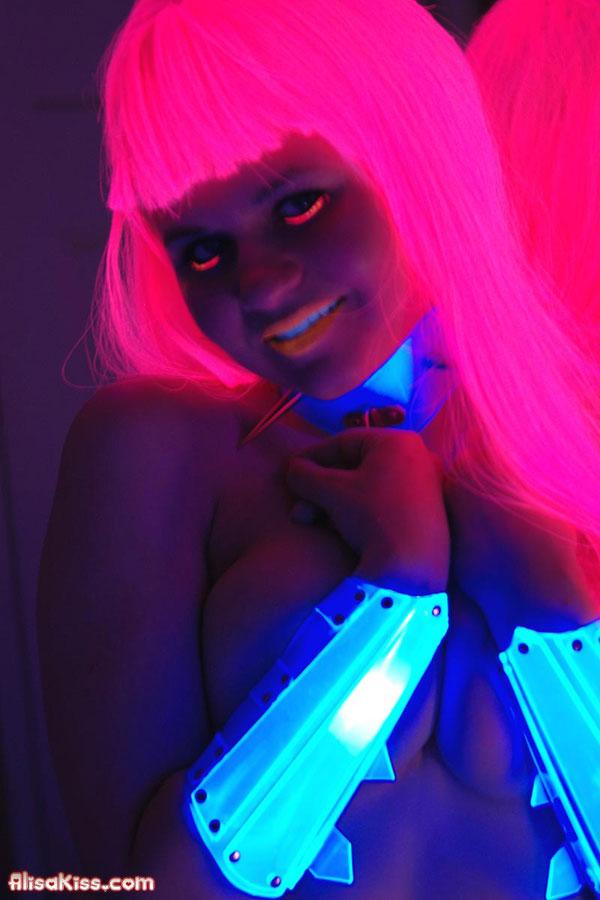 Pictures of Alisa Kiss giving you some black light sexiness #52998028