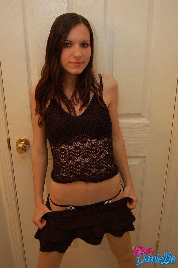 Pictures of teen Love Danielle giving you a hot tease in the doorway #59096181