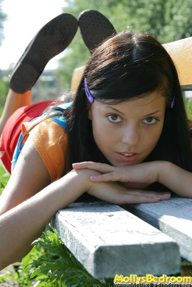 Pictures of hot teen girl Molly flashing in the park #59608464