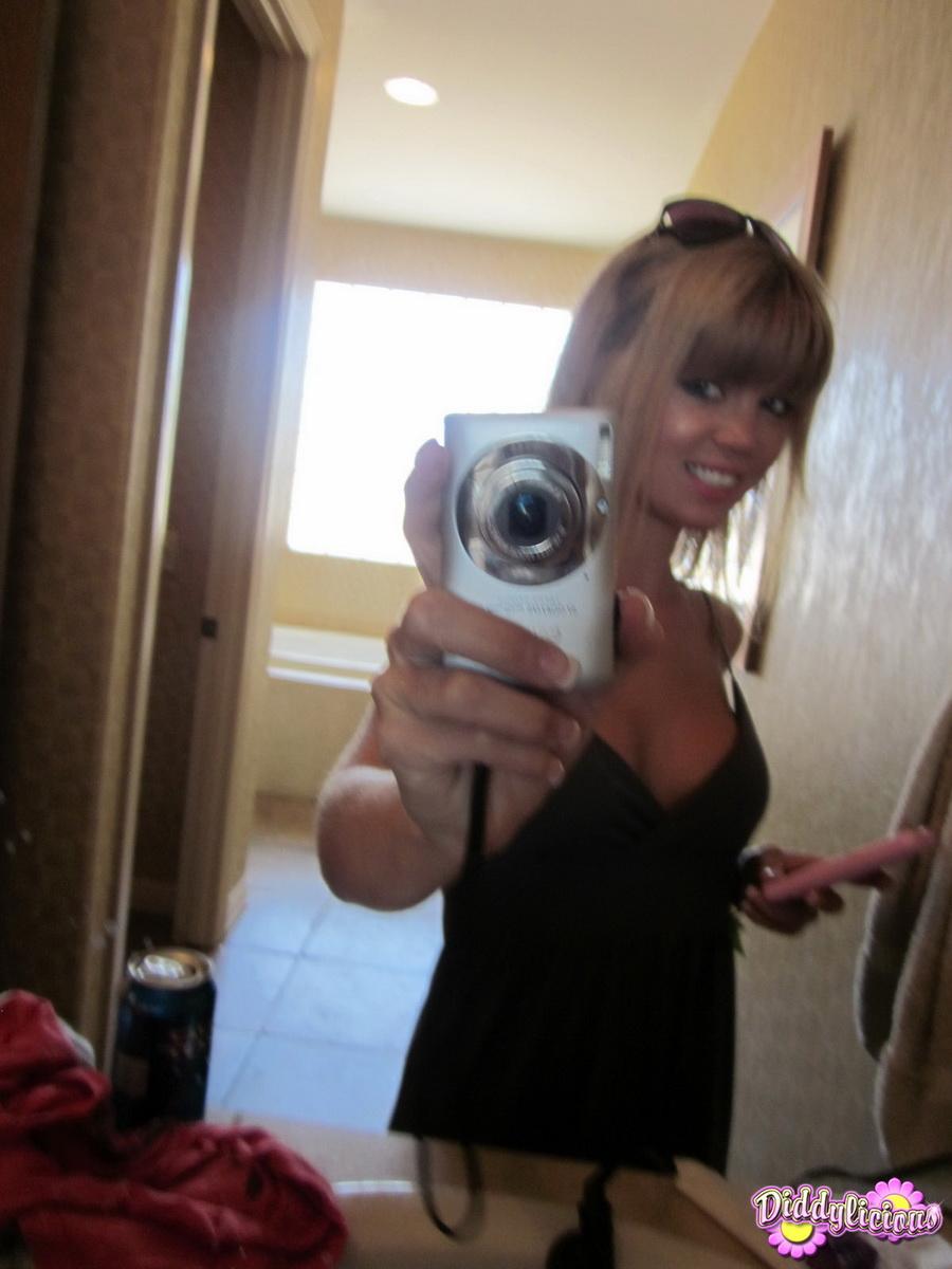 Pictures of Diddylicious taking hot pics of herself in the bathroom #54055472