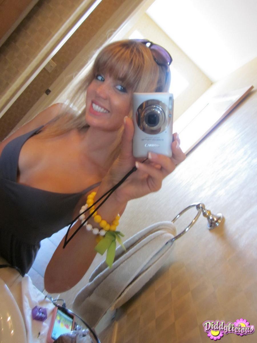 Pictures of Diddylicious taking hot pics of herself in the bathroom #54055515