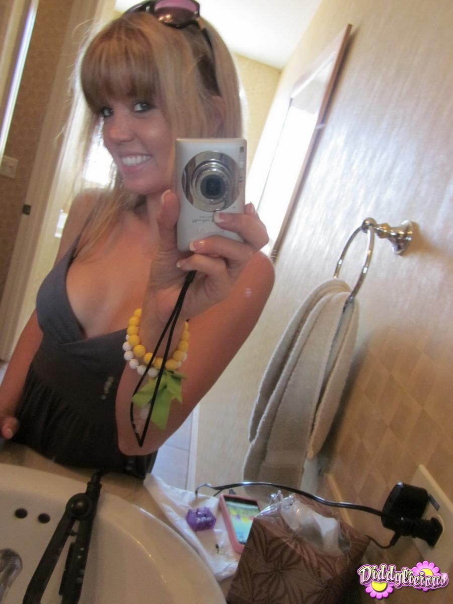 Pictures of Diddylicious taking hot pics of herself in the bathroom #54055547