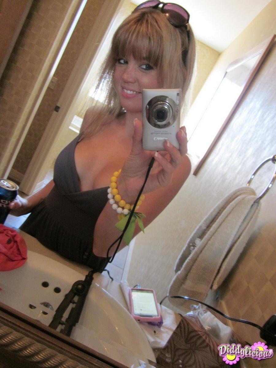 Pictures of Diddylicious taking hot pics of herself in the bathroom #54055743