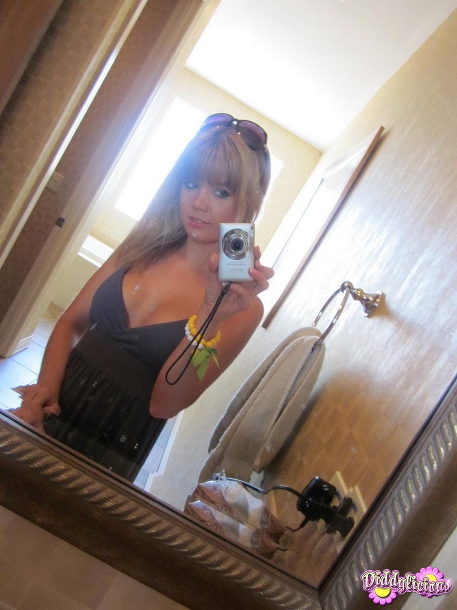 Pictures of Diddylicious taking hot pics of herself in the bathroom #54056147