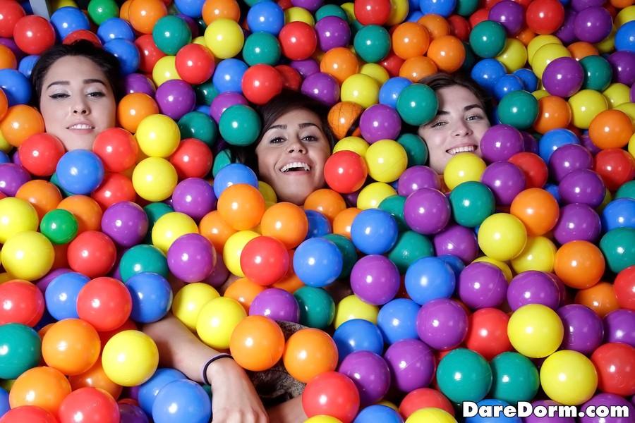Molly Jane and her friends make a ball pit in their dorm to have sex in #59605869