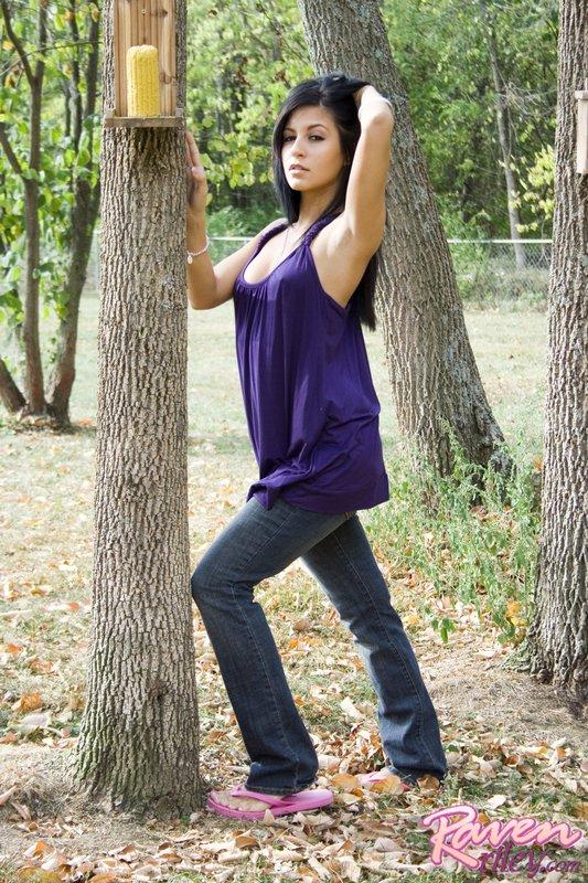 Pictures of Raven Riley rubbing her pussy outside #59856737