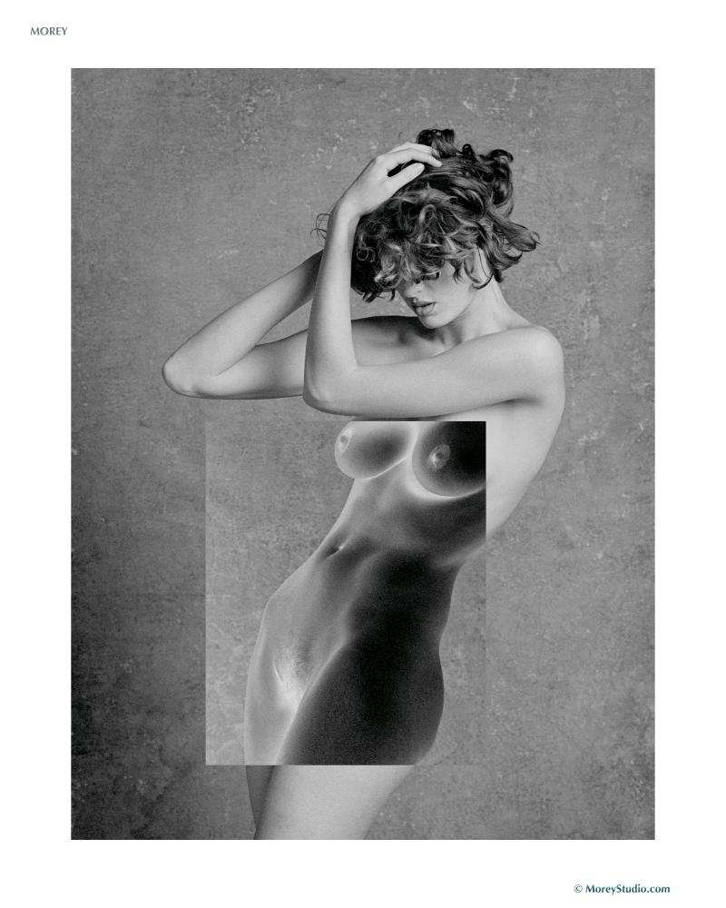 Brunette model Helena poses nude in various sets #60621807