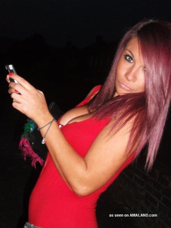 Wild UK party girl in hot and sexy hacked pictures #60657828