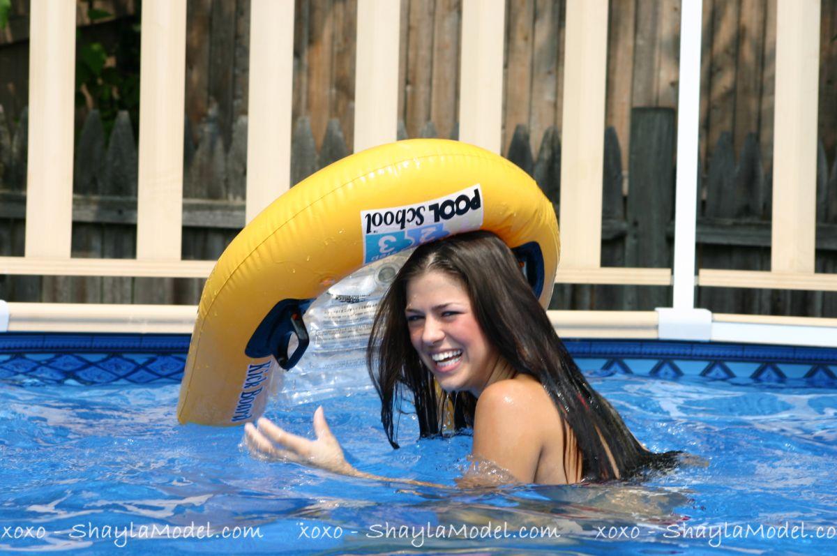 Pictures of Shayla Model having some fun in the pool #59964517