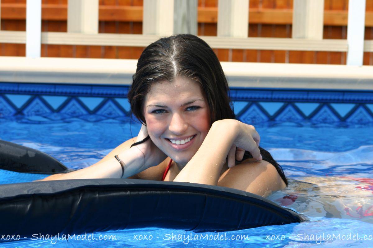 Pictures of Shayla Model having some fun in the pool #59964558