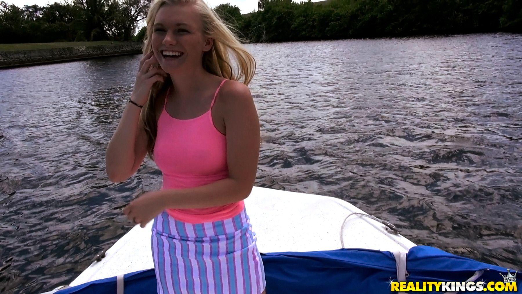 Blonde teen Cassidy Ryan fucks a stranger on a fishing trip #53701888