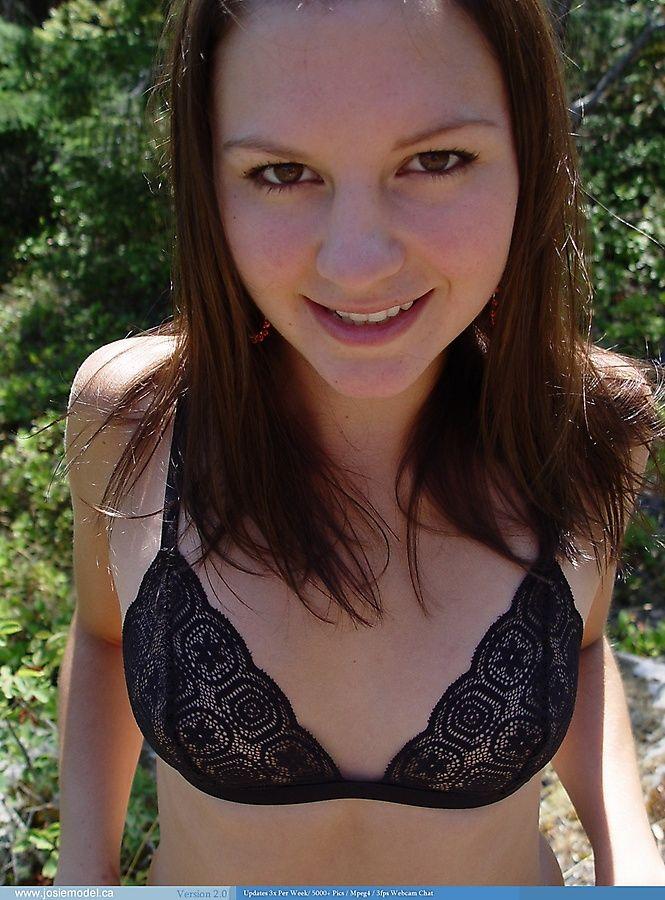 Pictures of teen babe Josie Model showing off outside #55714298