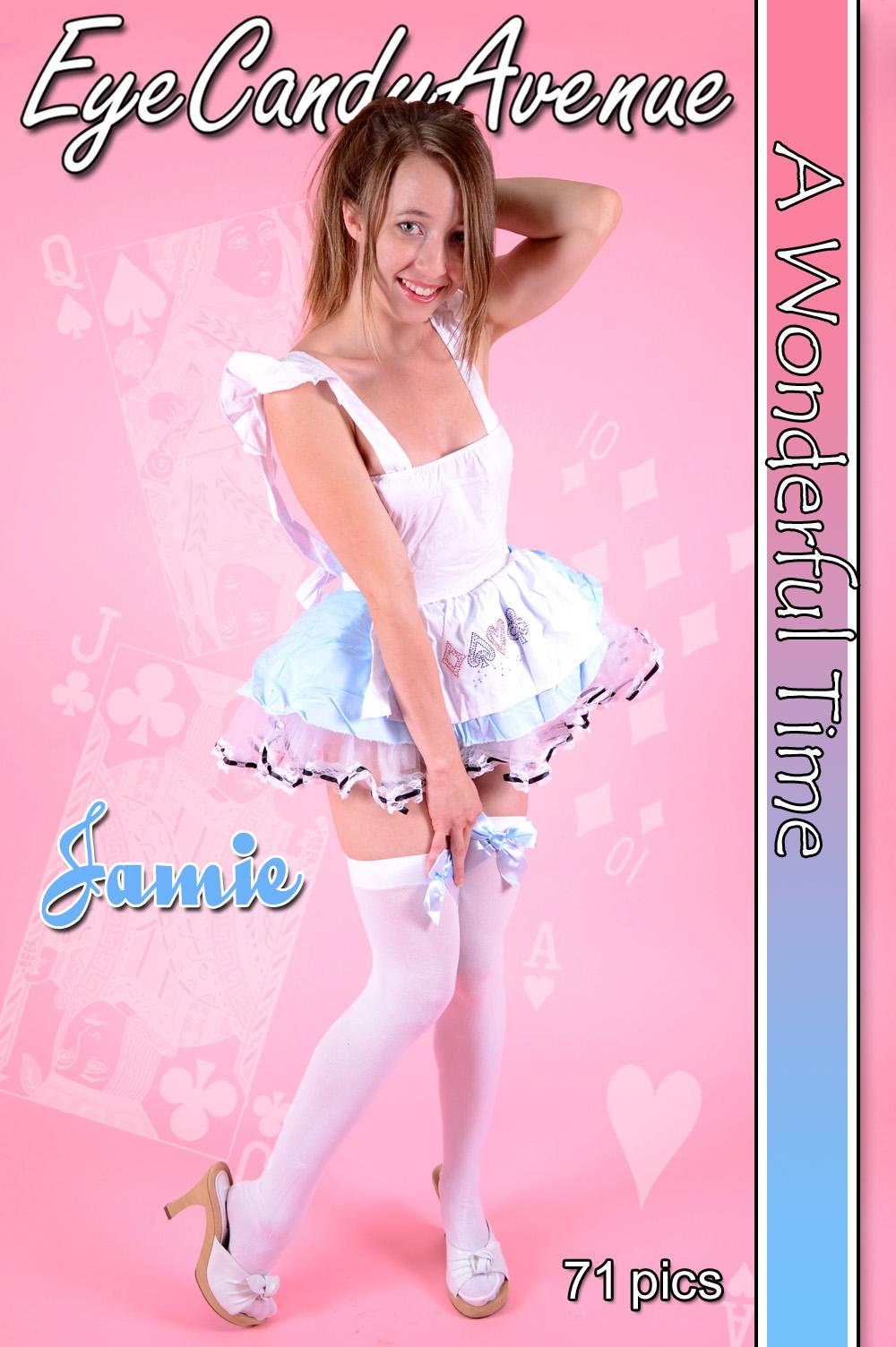 Teen hottie Jamie plays dress up as a sexy Alice #55061094
