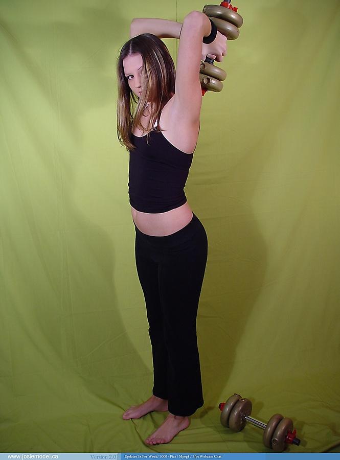 Pictures of teen hottie Josie Model working out her hot body #55723929