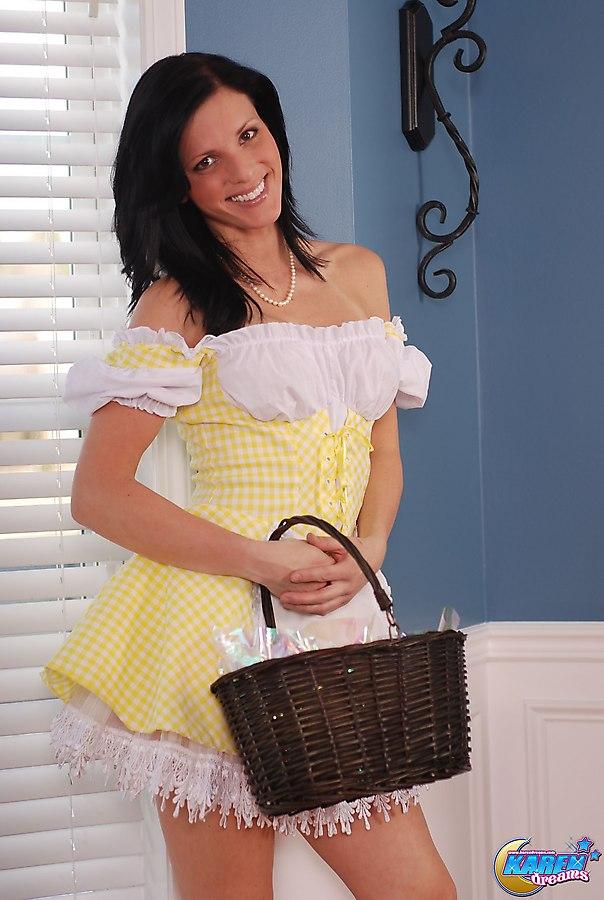 Fuck bunny Karen Dreams give you sweet candy from her easter basket #55983698