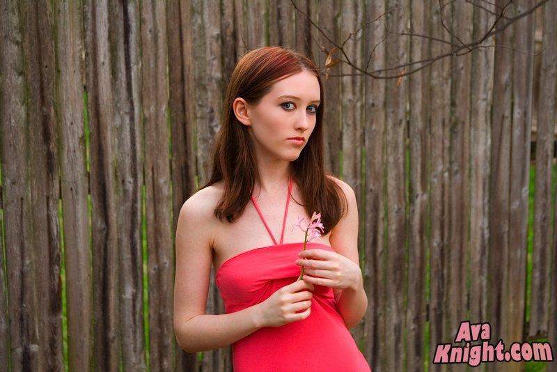 Pictures of Ava Knight teasing in a sexy pink dress #53380165