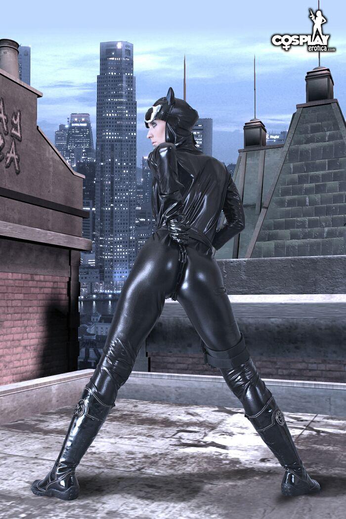 Sexy cosplay girl Lana dresses up as Cat Woman #58814750