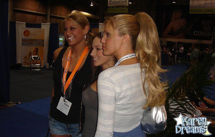 Pictures of Karen Dreams getting naughty with Kate and Melissa at an expo #58002406