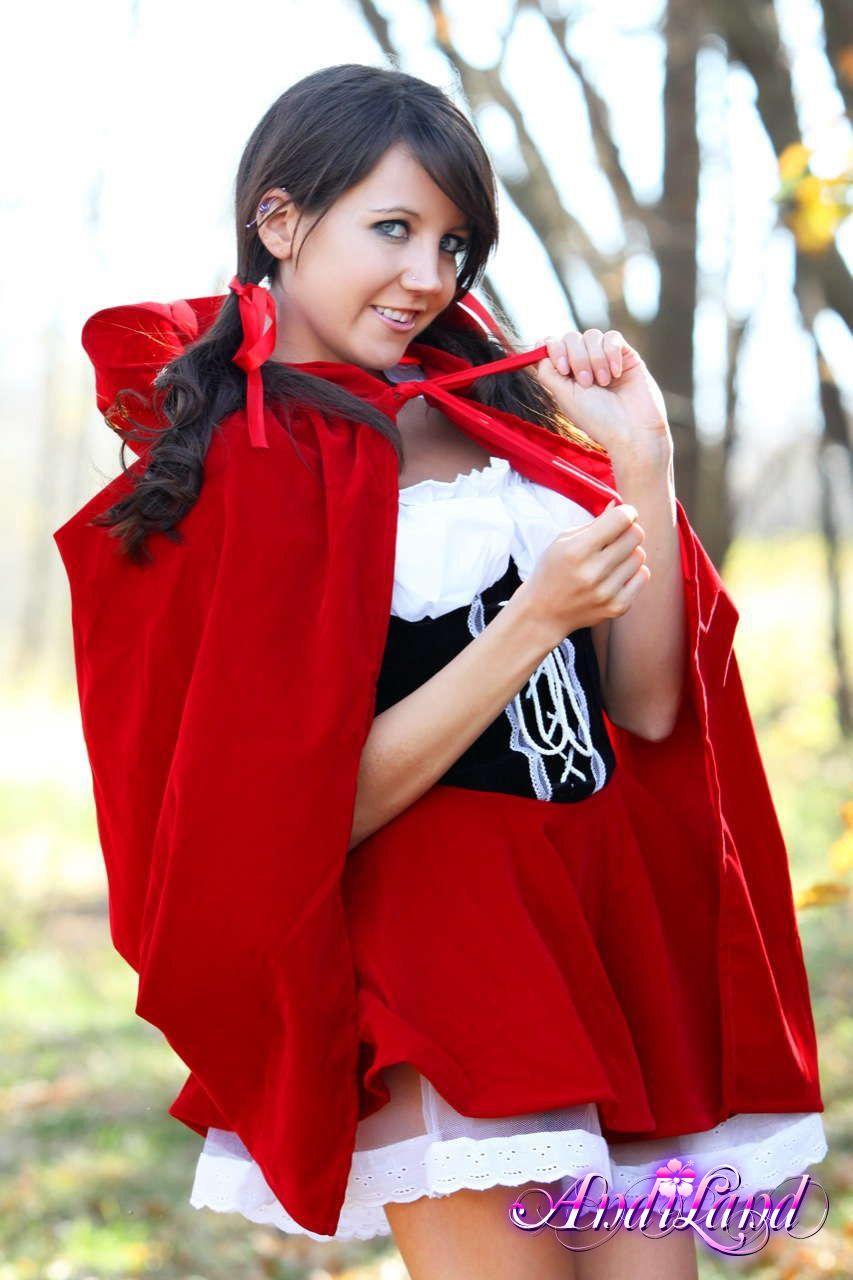 Pictures of Andi dressed up as little red riding slut #53147076