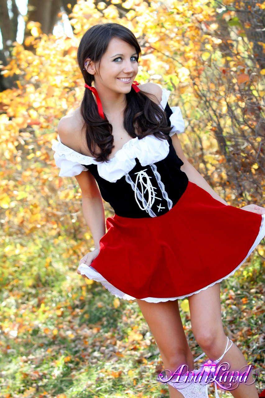 Pictures of Andi dressed up as little red riding slut #53147306