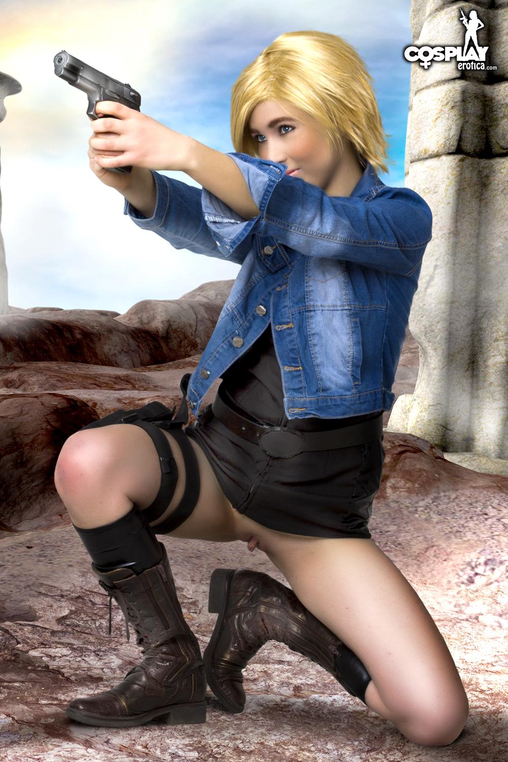 Erotic cosplayer Stacy dresses up as Aya Brea from Parasite Eve #60007715