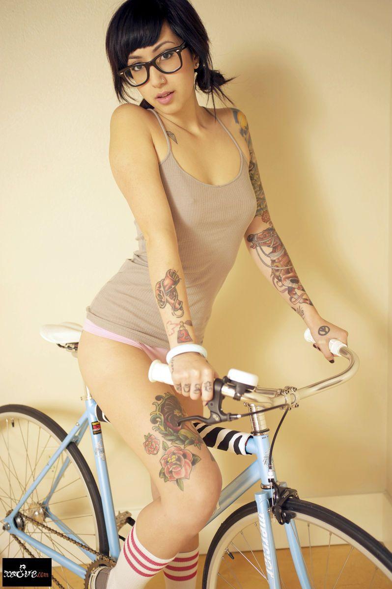 Pictures of Xo Eve stripping on her bike #60169880