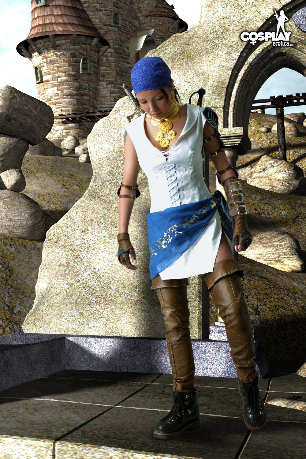La cosplayeuse Mea Lee est déguisée en Isabela de Dragon Age.
 #59444865