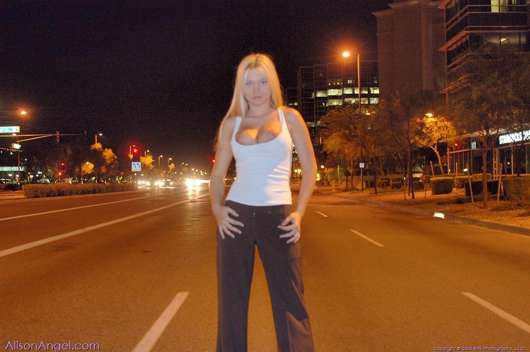 Pictures of teen Alison Angel flashing in public #53007517