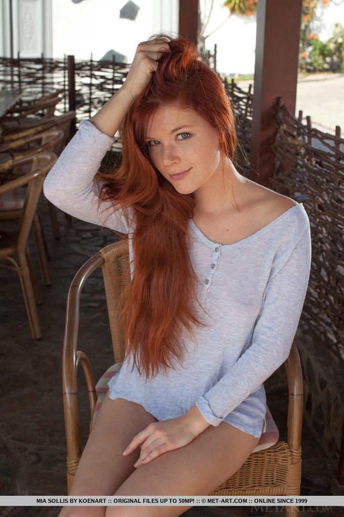 Redhead teen Mia Sollis shows you her beautiful naked body #59519047