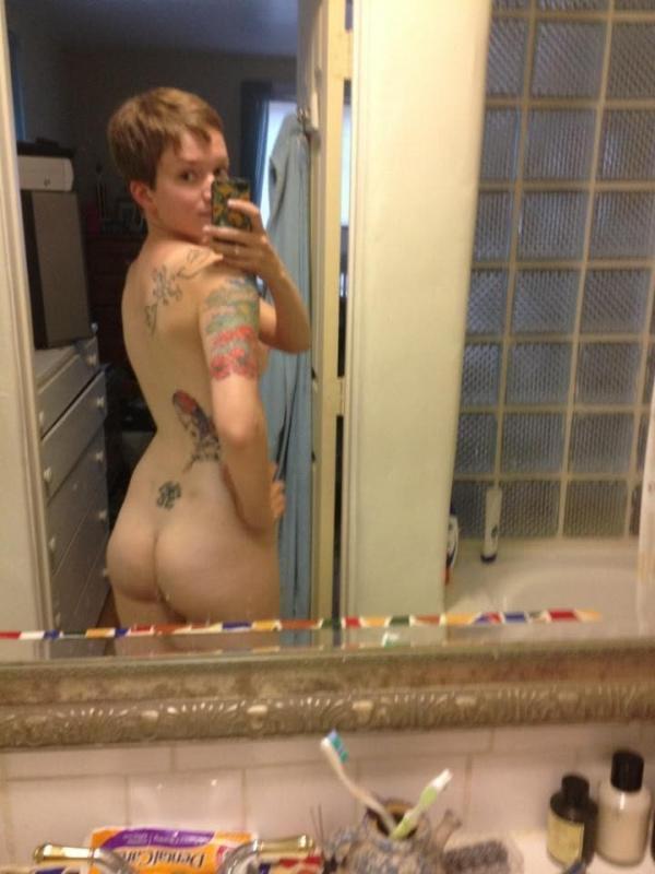 Badass alt girlfriends like showing off their inked bodies in selfpics #60249395