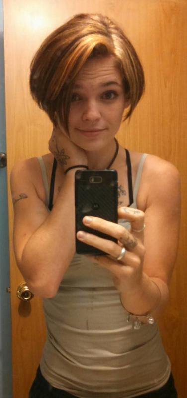 Badass alt girlfriends like showing off their inked bodies in selfpics #60249414