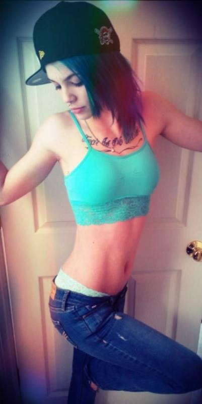 Badass alt girlfriends like showing off their inked bodies in selfpics #60249535