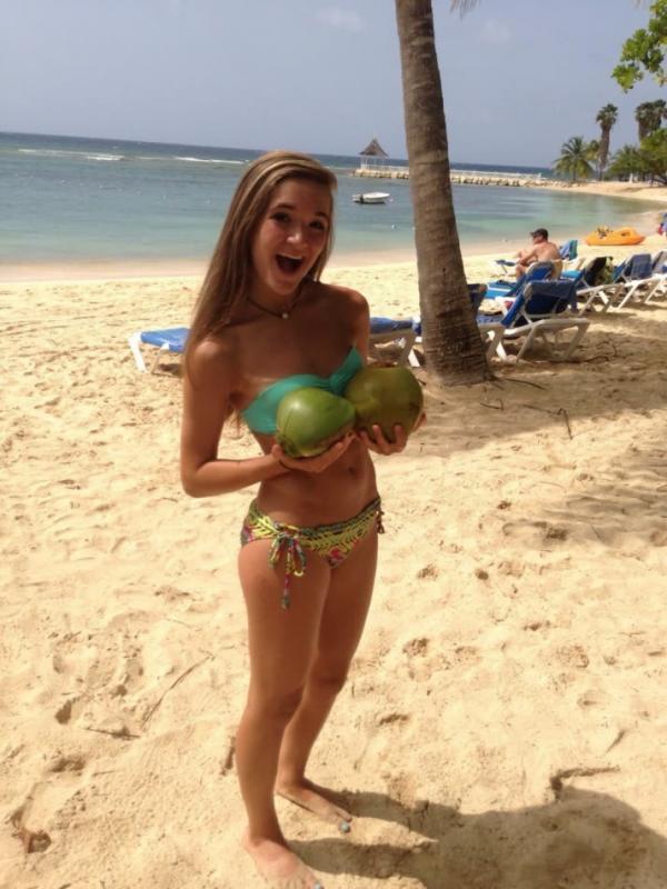 Hot college coeds show off in their sexy bikinis #60656426