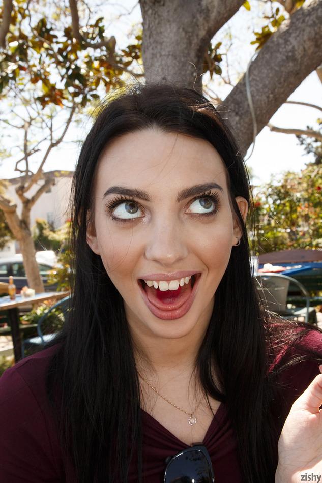 Pretty coed Araya Acosta has some fun in public #53265794