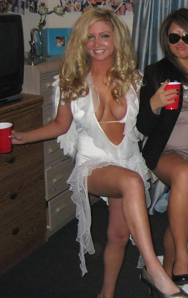 Naughty college coeds at parties strip naked when the cameras come out #60349577