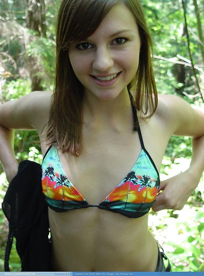 Pictures of teen cutie Josie Model being a cock tease in her bikini #55704857