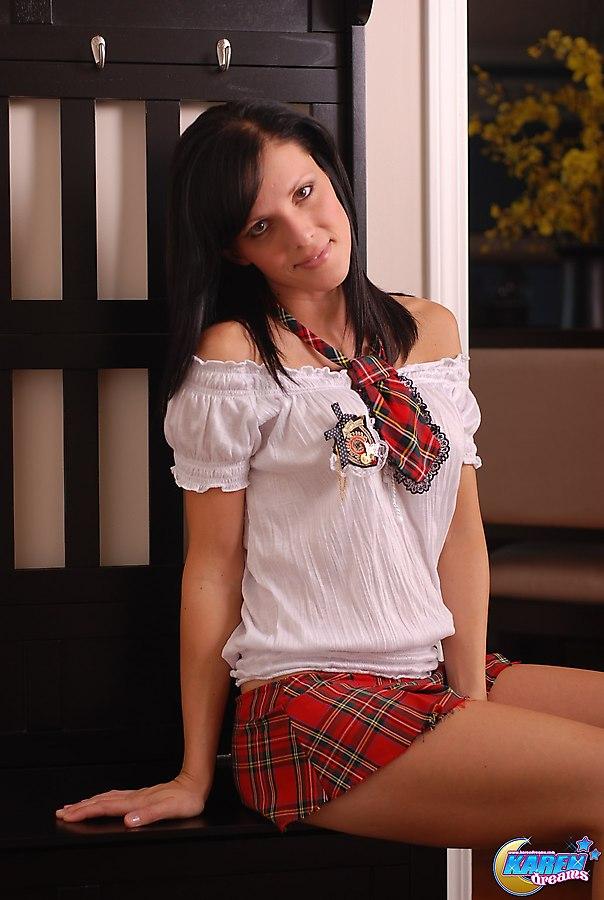 Pictures of Karen Dreams dressed as a sexy schoolgirl #55978526