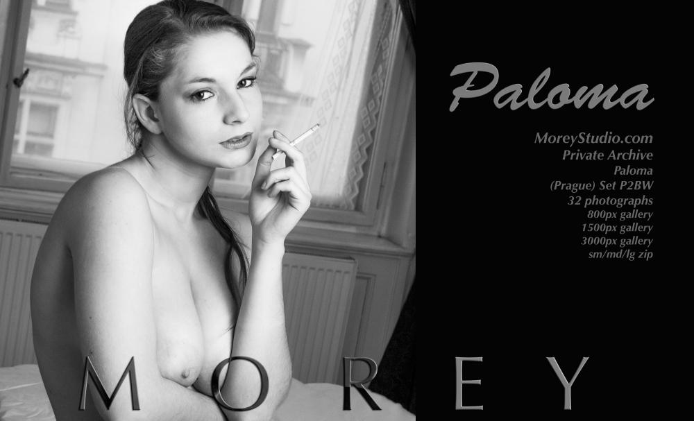 La morena Paloma muestra su cuerpo con curvas en blanco y negro
 #60623113