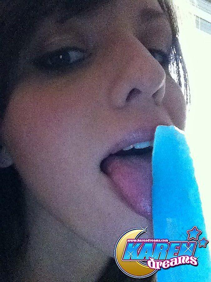 Pictures of doing hot things to a cold popsicle #57995289