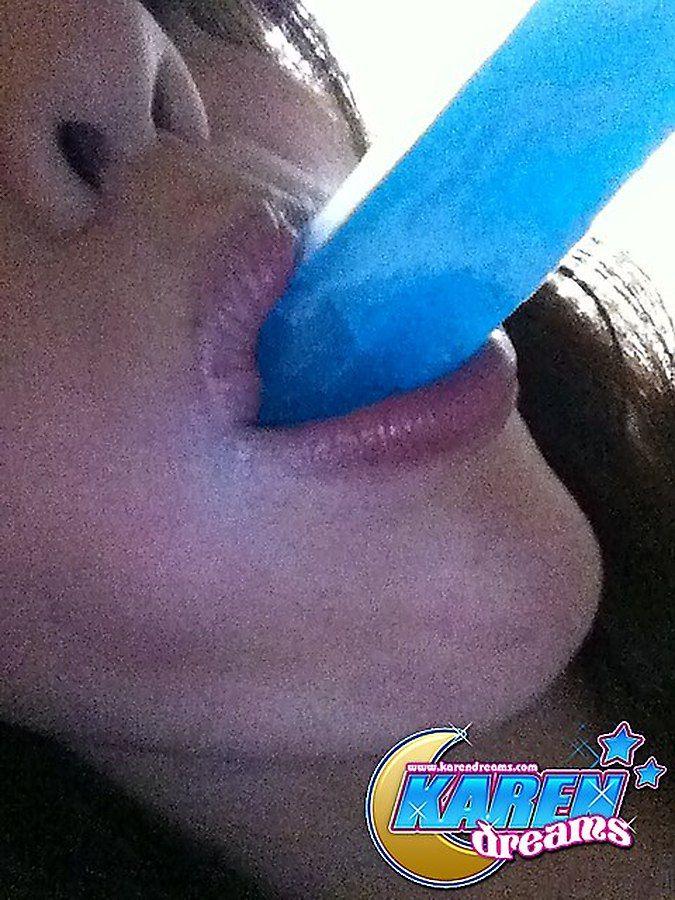 Pictures of doing hot things to a cold popsicle #57995491