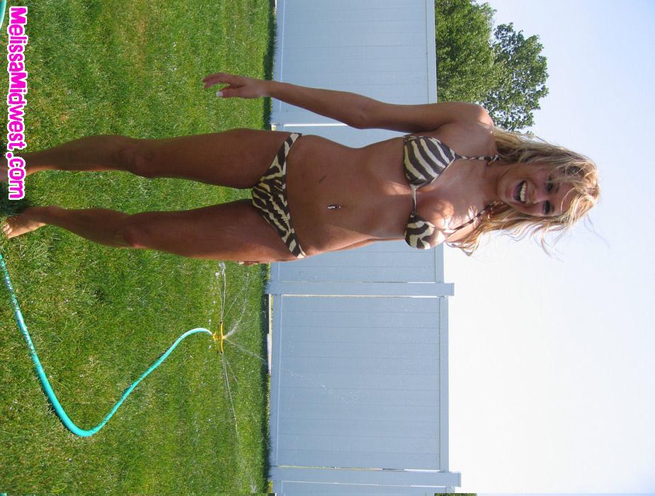 Melissa outside in a sexy bikini #59494638