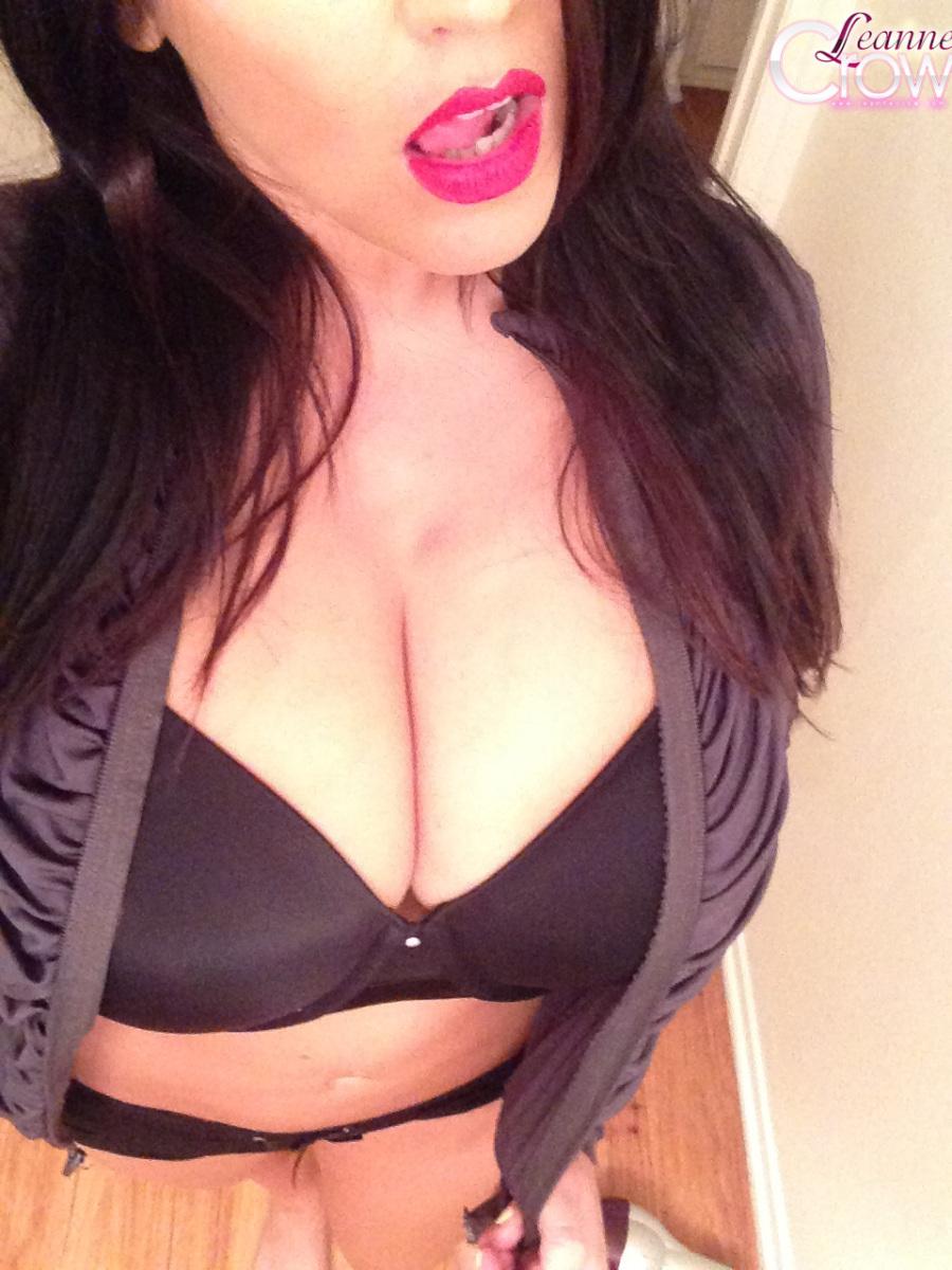 Busty model Leanne Crow shares some selfies of her gigantic tits #58875034