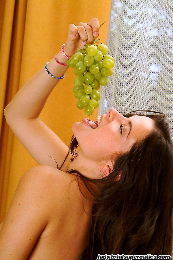 Pictures of teen cutie Judy getting kinky with the grapes #55748773