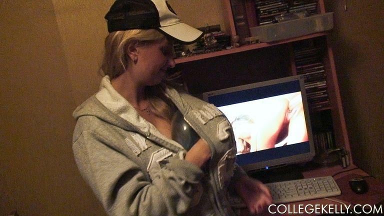 Pictures of teen College Kelly pleasuring a hard cock #53852126