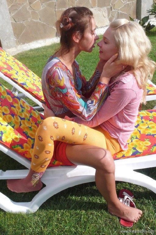 Pictures Of Natasha Shy Getting Some Lesbian Sex Outside