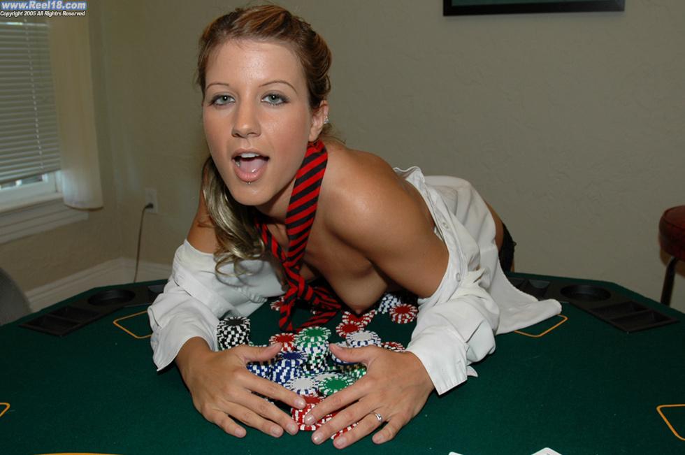 Pictures of a hot college coed playing strip poker #60781017