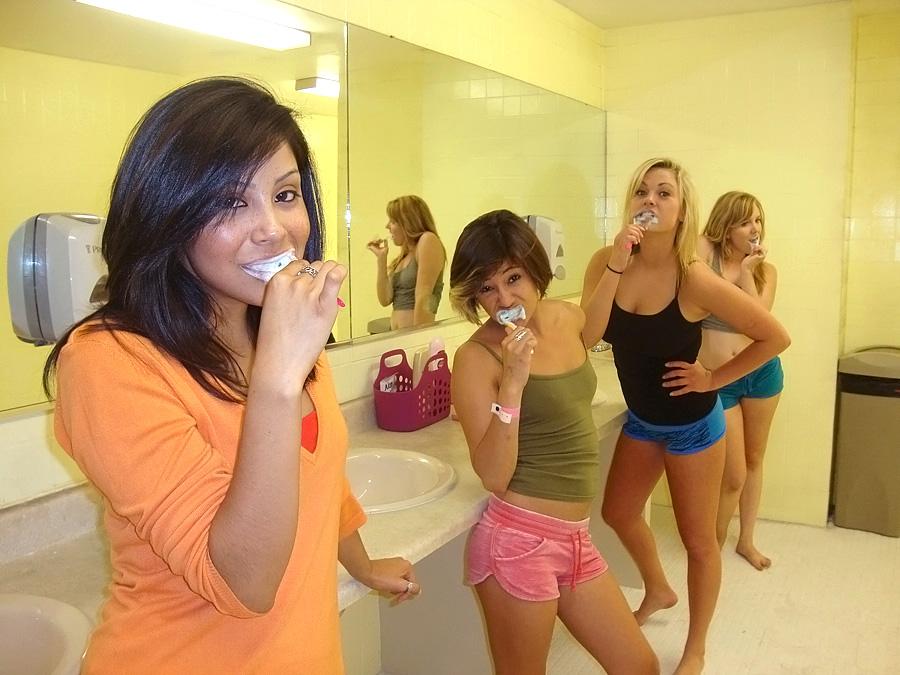 Horny college girls get naughjty in the dorm #60334914