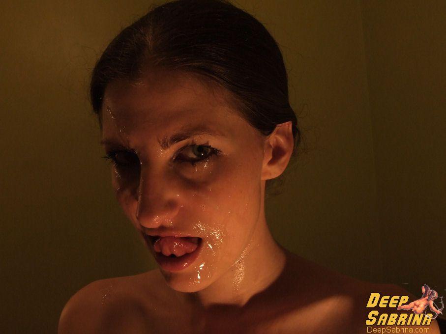Pictures of Sabrina Deep enjoying a face full of hot jizz #59887128