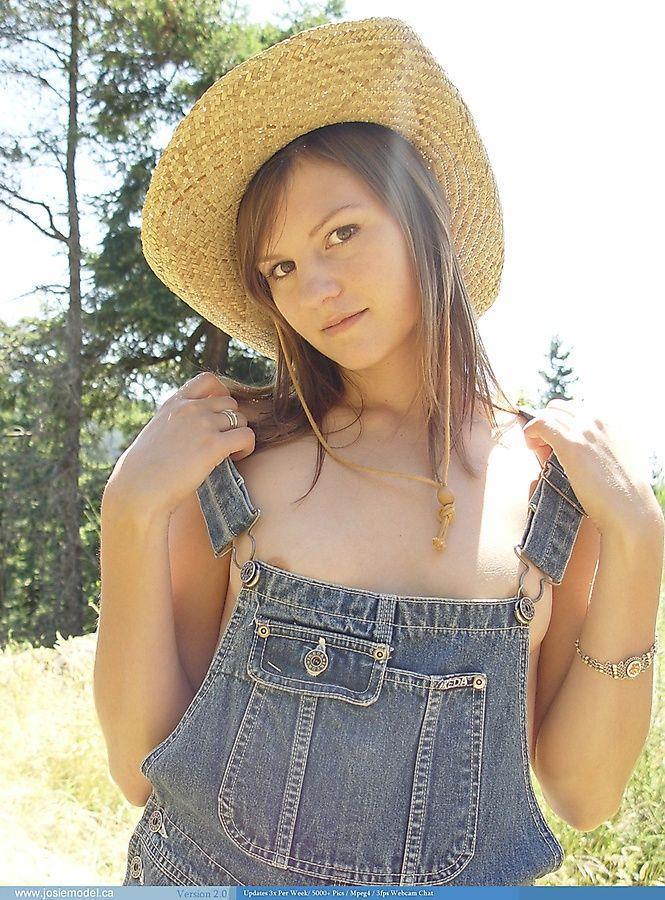 Pictures of teen hottie Josie Model getting hot on the farm #55679407