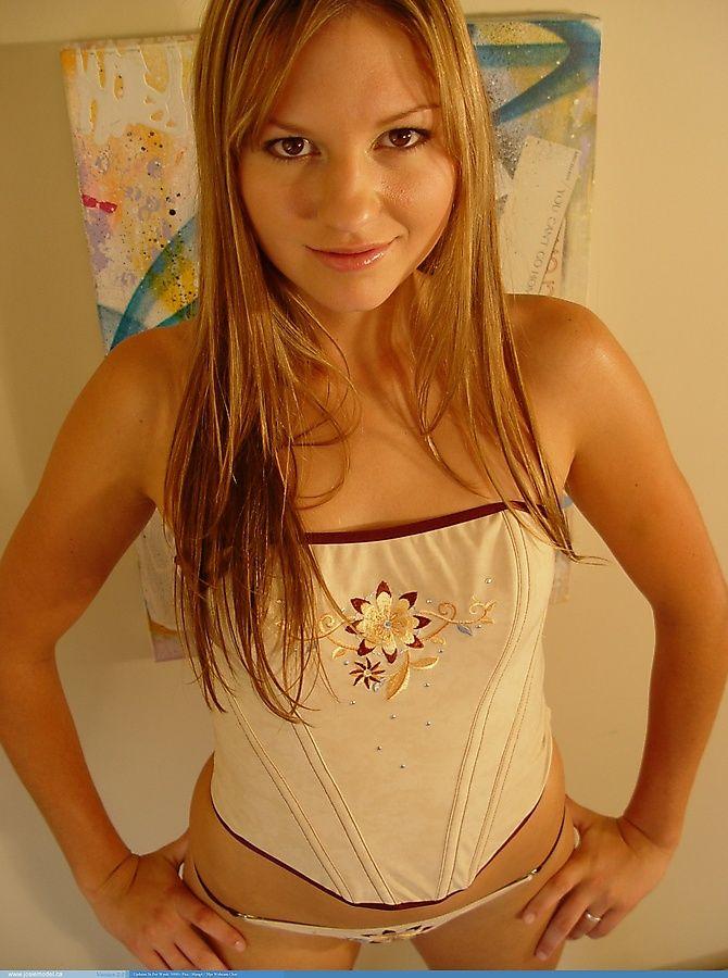 Pictures of Josie Model showing off her small perky teen tits #55690637